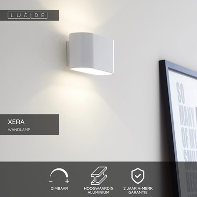 Lucide XERA - Wandlamp - 1xG9 - Wit